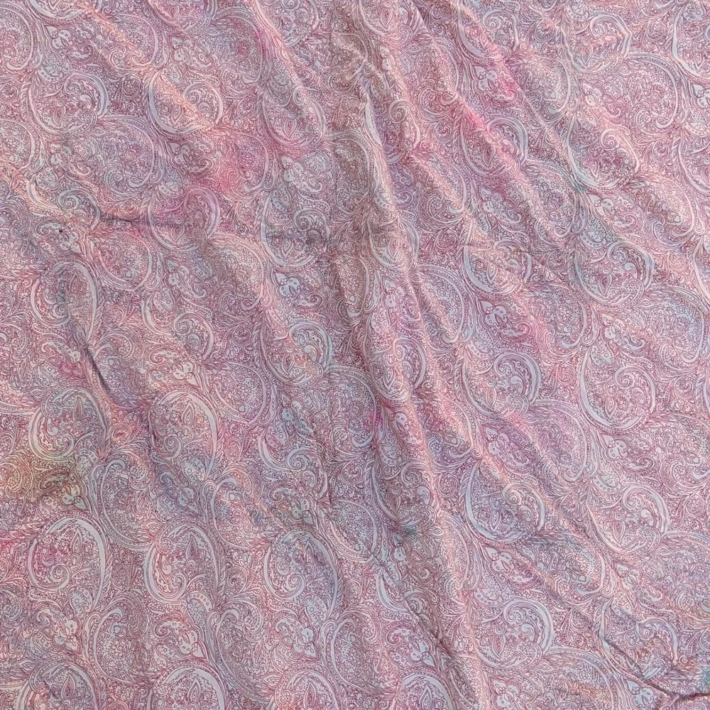 Vtg‎ Floral Plaid Patchwork Twin Coverlet Table Cloth Cover 56x96